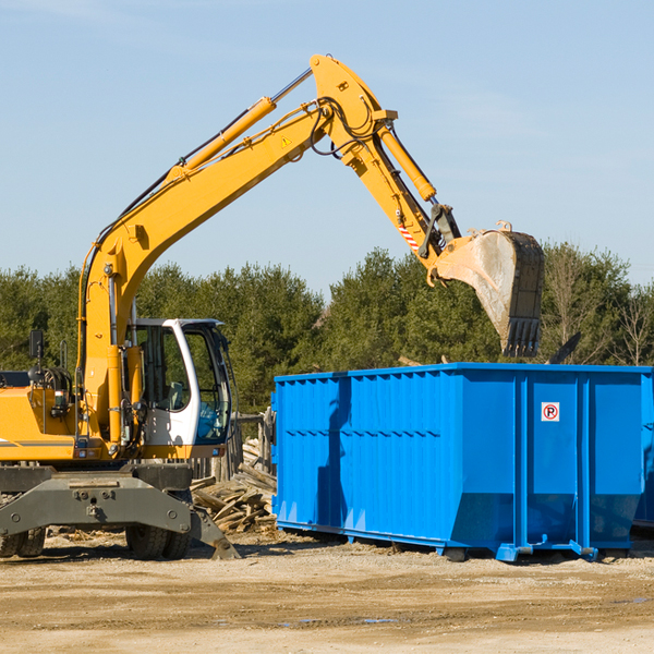 are there any restrictions on where a residential dumpster can be placed in Yorkana